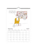 Calendar for May 2026-April 2027 with illustrations about florist life.