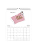 Calendar page for June 2026 with an illustration of a person lying on a bed with a pizza box, on a white background.